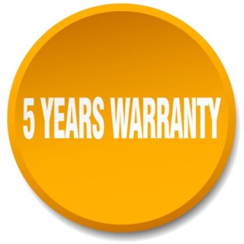 5 Year Warranty